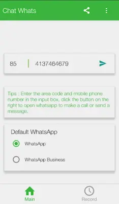 EasyChat - No need save number android App screenshot 1